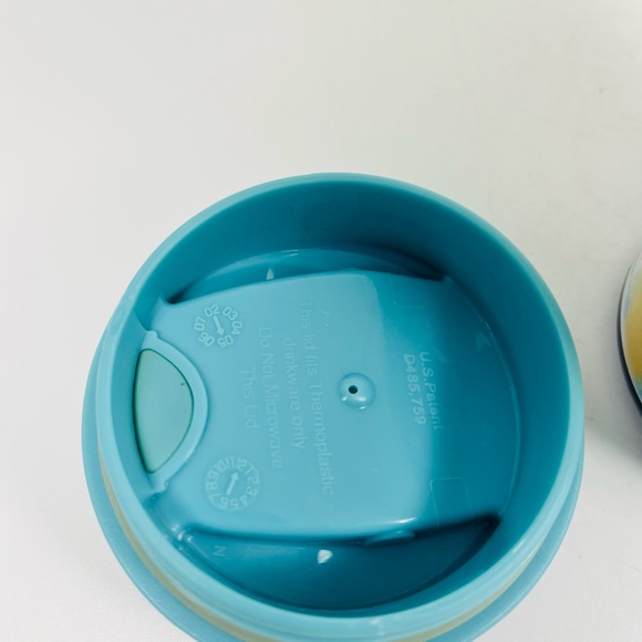 Starbucks Spring Floral Traveler Tumbler Acrylic Coffee Mug 2004 Yellow 16oz - Picture 5 of 8